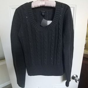 Calvin Klein jeans dark charcoal heather sweater